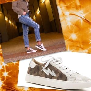 Corky’s Camo Bolt Tennis Shoes